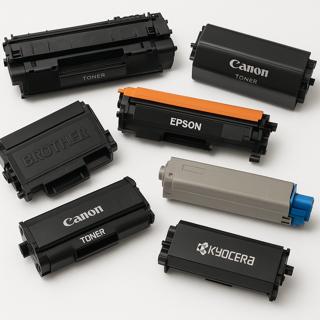 Toners originaux pour imprimantes HP, Canon, Brother, Epson, Lexmark, OKI, Kyocera, Konica Minolta – Qualité professionnelle