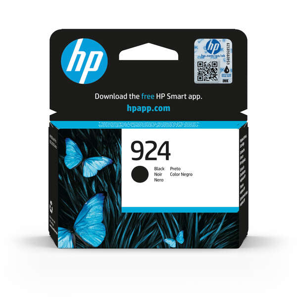 HP 924 Noir (4K0U6NE) - Cartouche d'encre originale