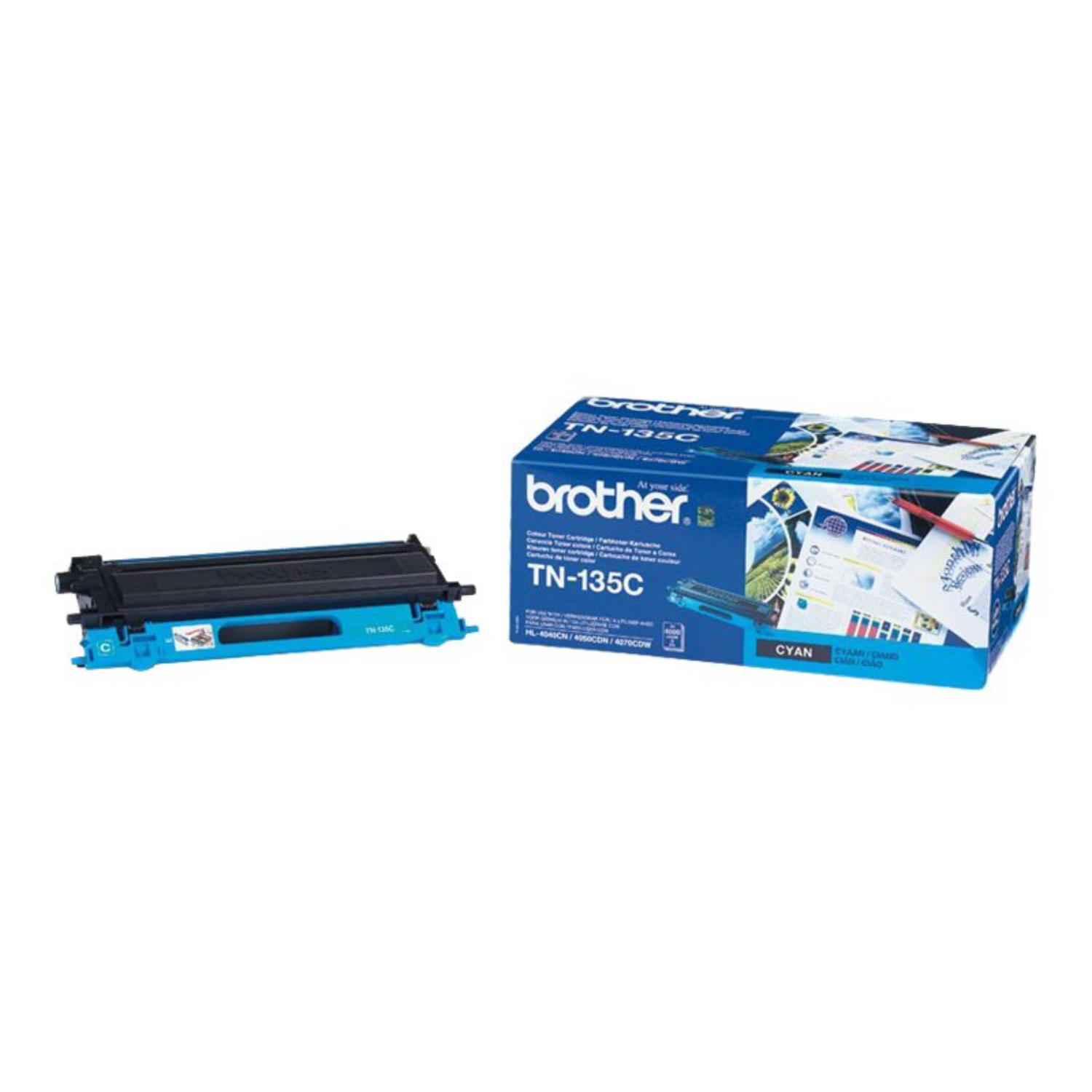 Brother TN 135 Cyan - Toner d'encre original
