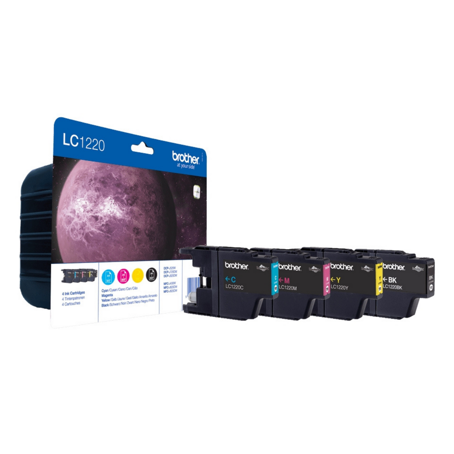 Brother LC 1220 Pack Noir + Couleur - Cartouche d'encre original