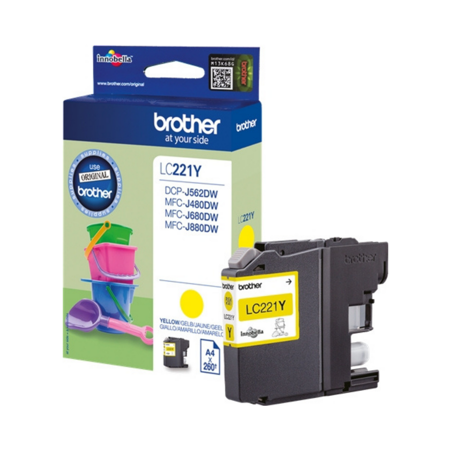 Brother LC 221 Jaune - Cartouche d'encre original