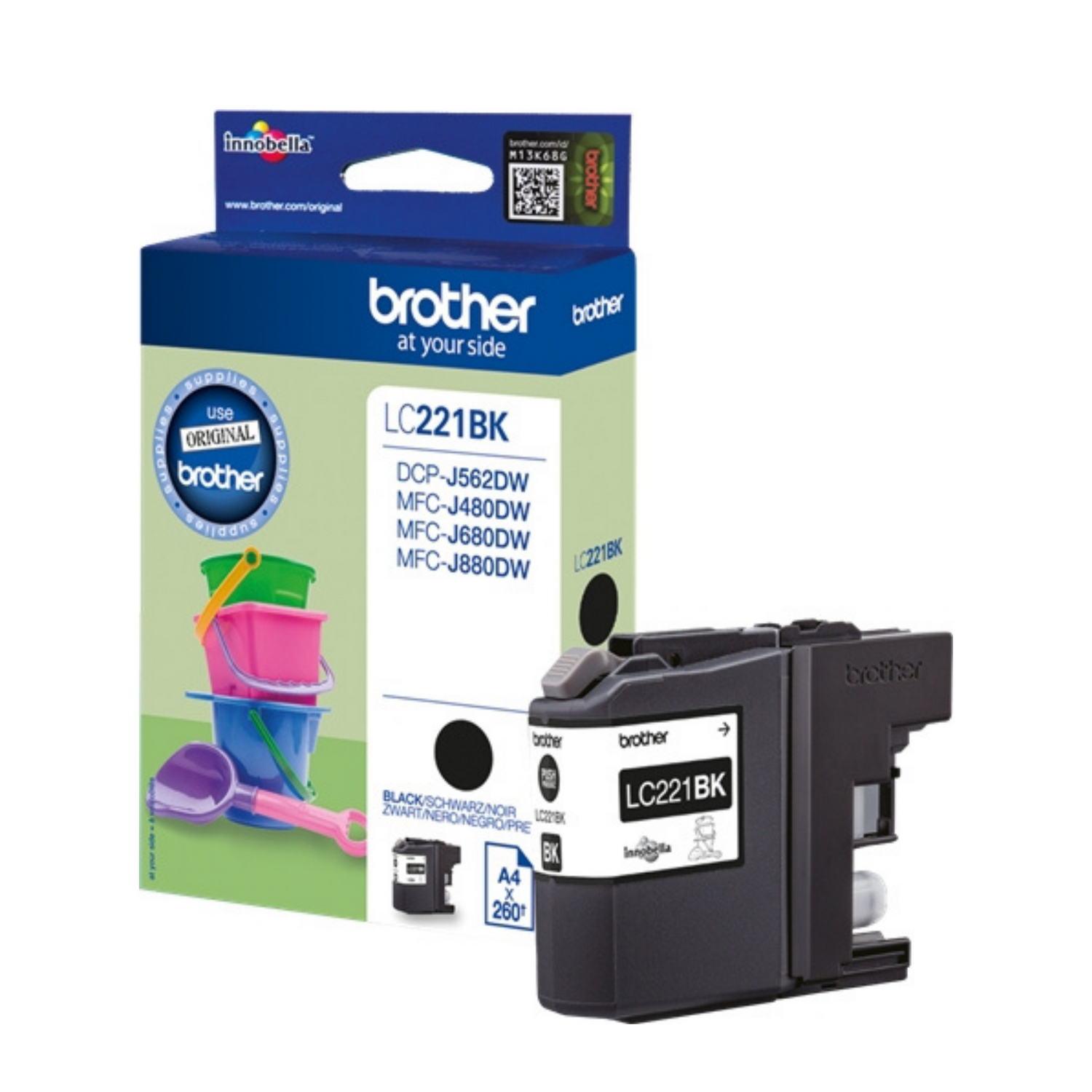 Brother LC 221 Noir - Cartouche d'encre original