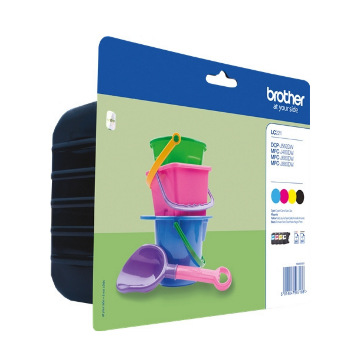Brother LC 221 Pack Noir + Couleur - Cartouche d'encre original
