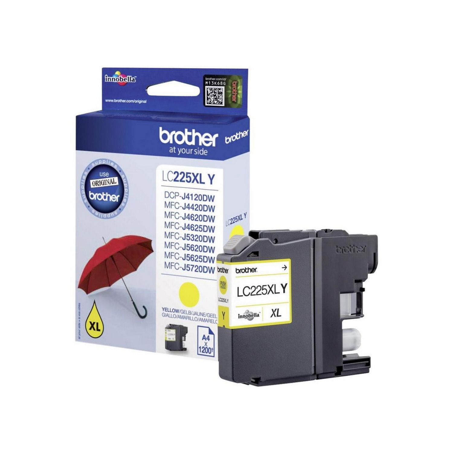 Brother LC 225 XL Jaune - Cartouche d'encre original