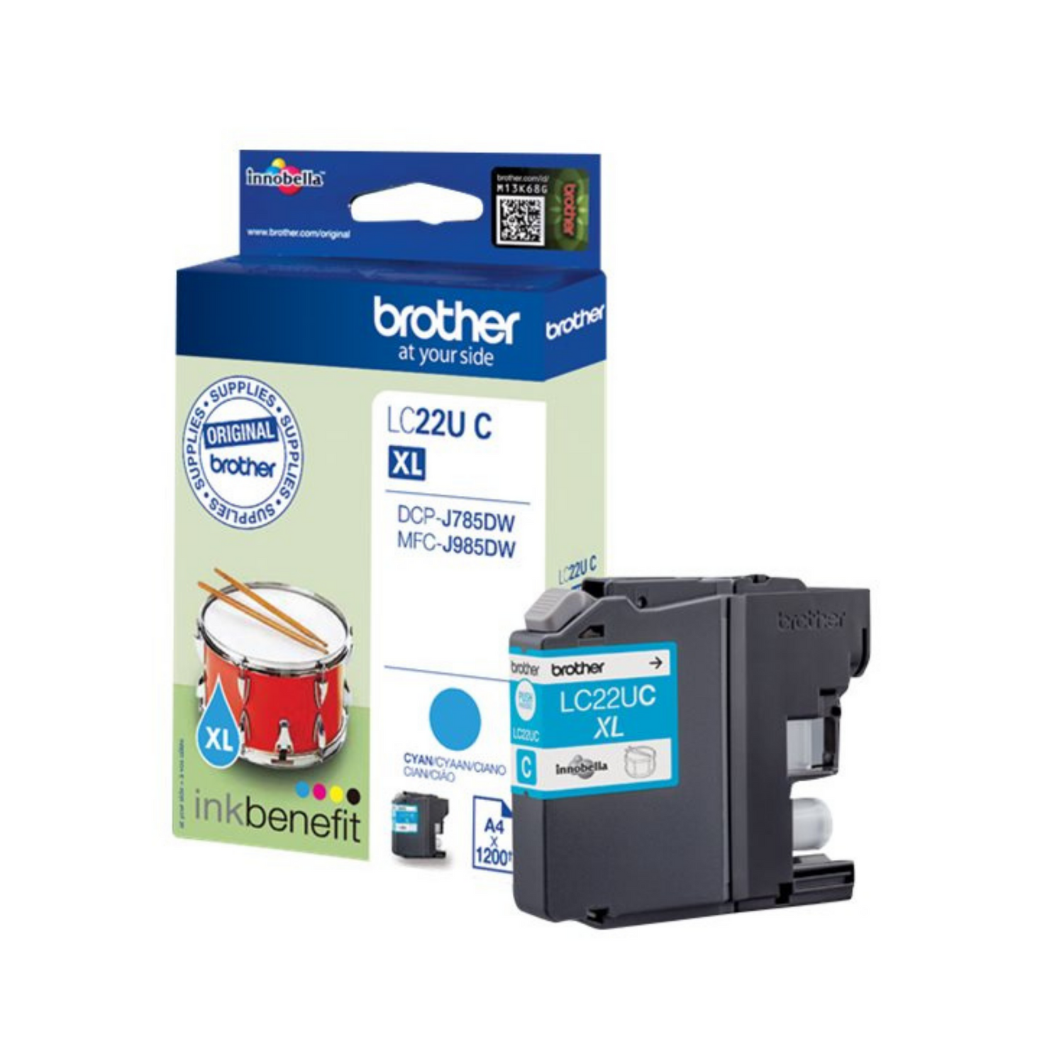 Brother LC 22U Cyan - Cartouche d'encre original