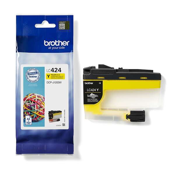 Brother LC 424 Jaune - Cartouche d'encre original