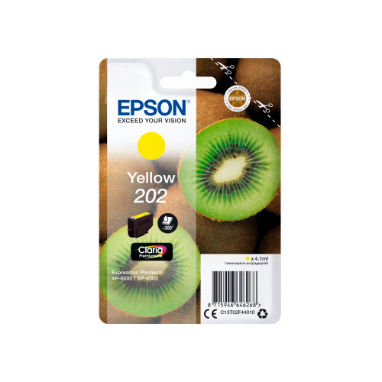 Epson 202 Jaune - Cartouche d'encre d'origine