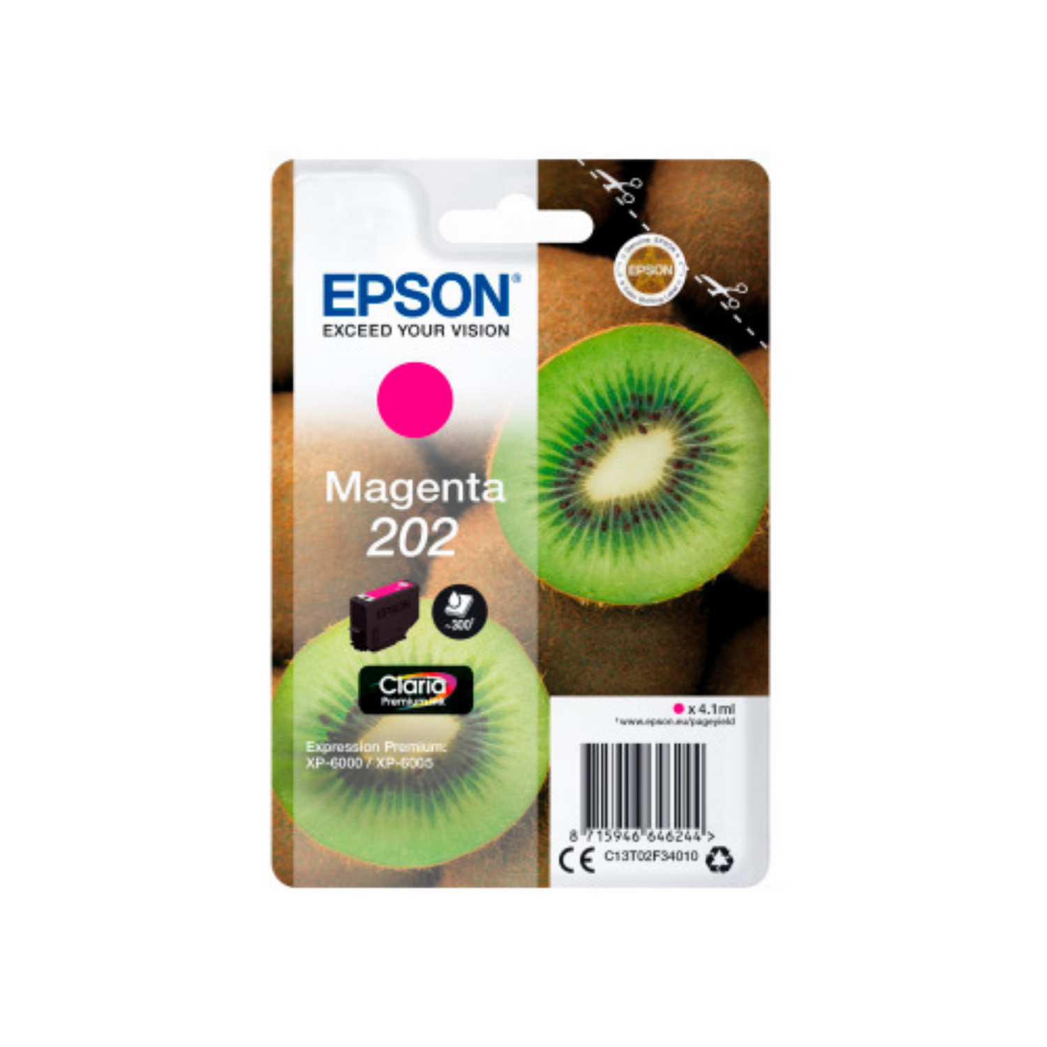 Epson 202 Magenta - Cartouche d'encre d'origine