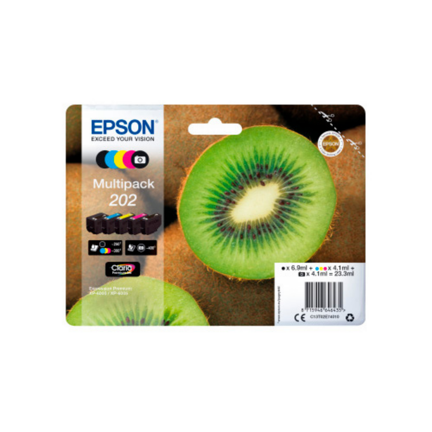 Epson 202 Pack Noir + Couleur - Cartouche d'encre d'origine