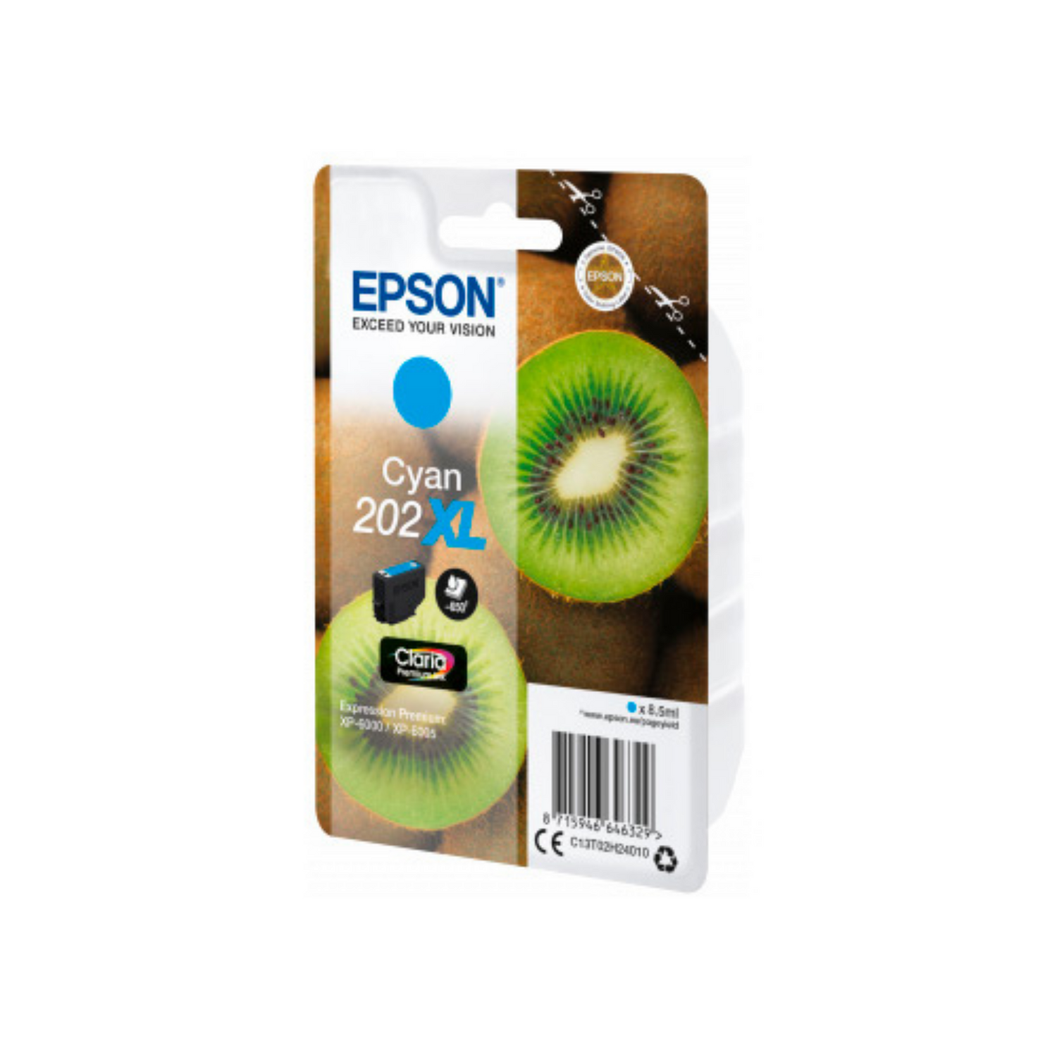 Epson 202 XL Cyan - Cartouche d'encre d'origine