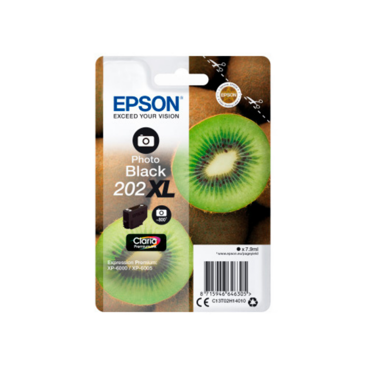Epson 202 XL Photo Noir - Cartouche d'encre d'origine