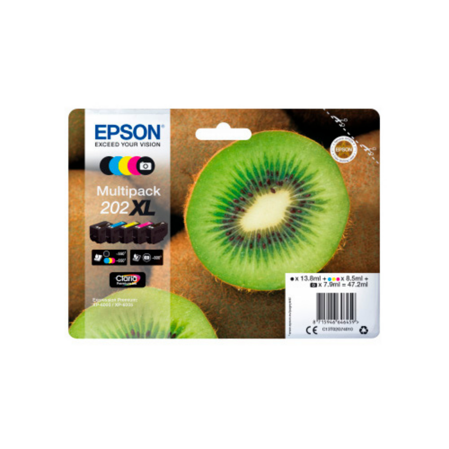 Epson 202 XL Pack Noir + Couleur - Cartouche d'encre d'origine