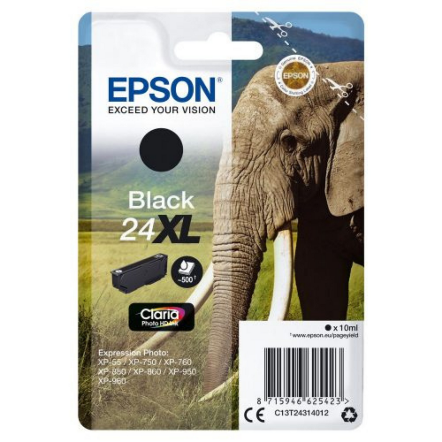 Epson 24 XL Noir (T2431) - Cartouche d'encre d'origine