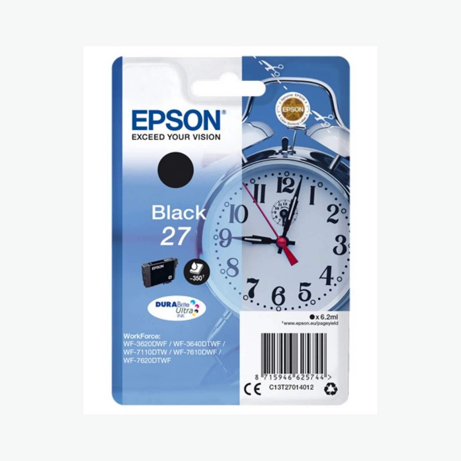 Epson 27 Noir (T2701) - Cartouche d'encre d'origine