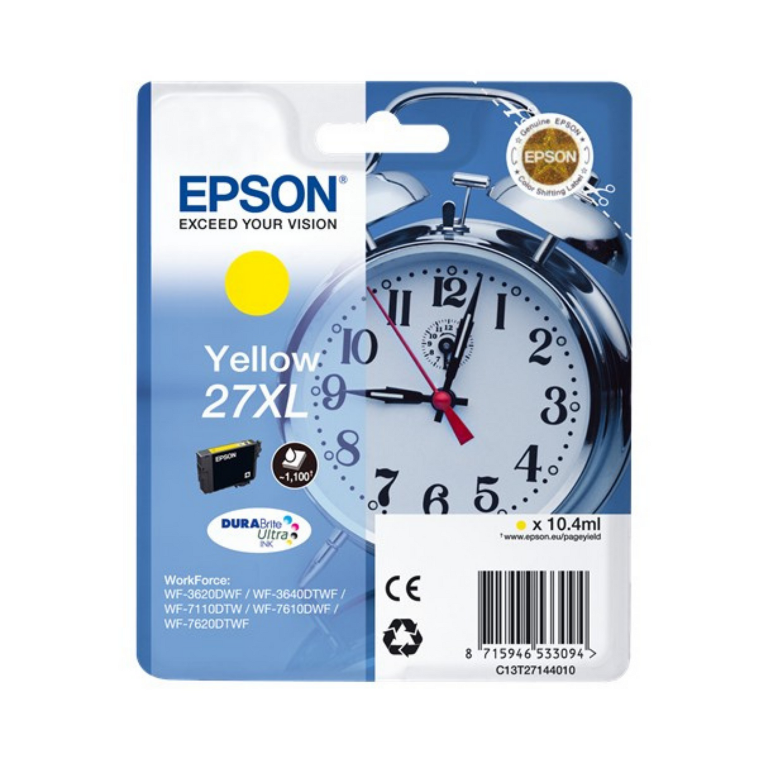 Epson 27 XL Jaune (T2714) - Cartouche d'encre d'origine