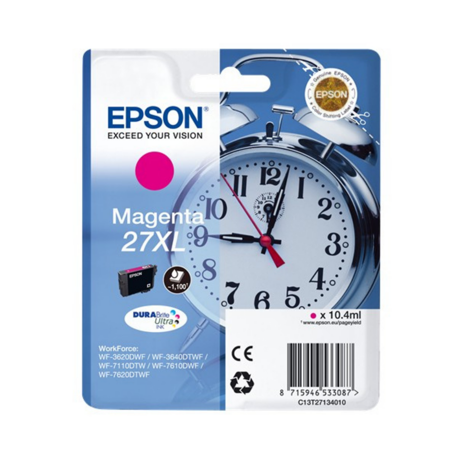 Epson 27 XL Magenta (T2713) - Cartouche d'encre d'origine