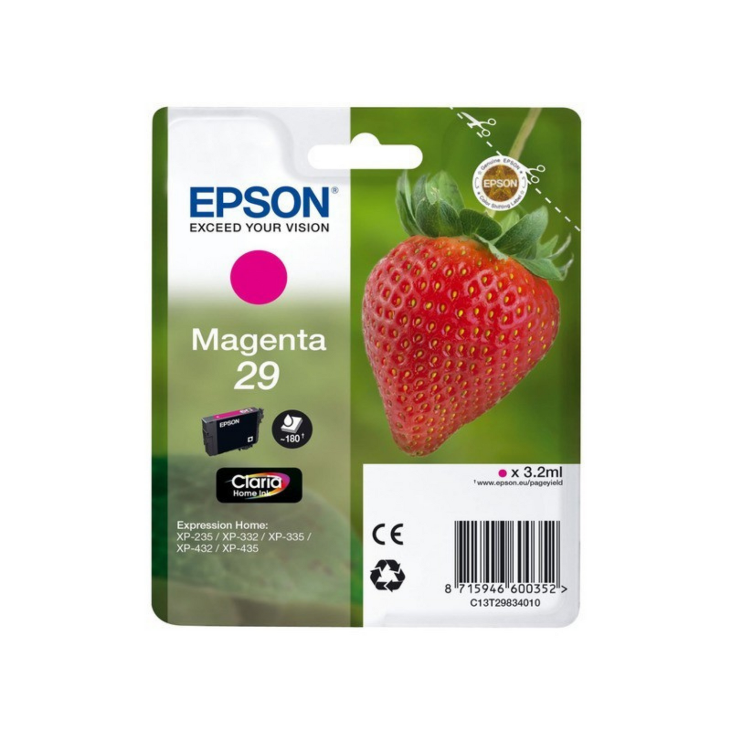 Epson 29 Magenta (T2983) - Cartouche d'encre d'origine