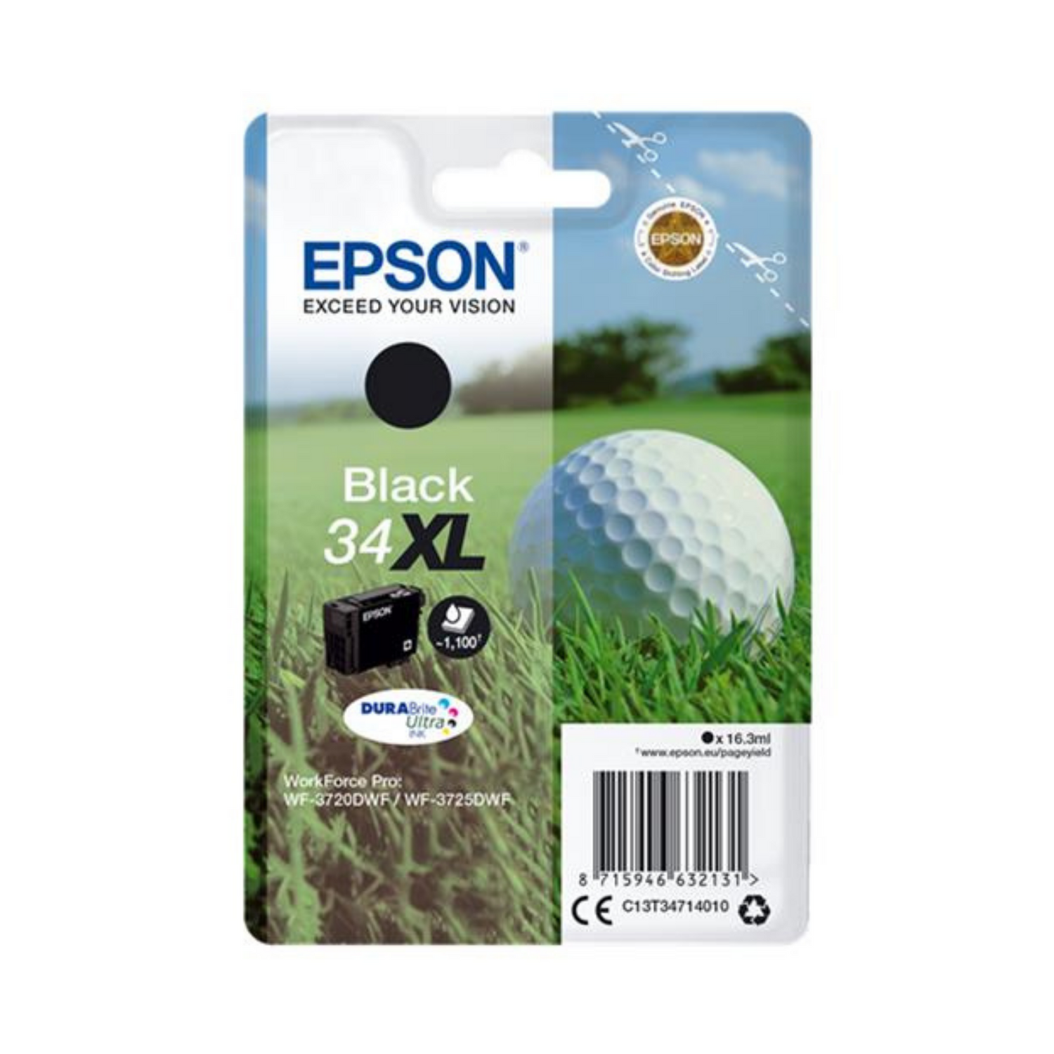Epson 34 XL Noir (T3471) - Cartouche d'encre d'origine