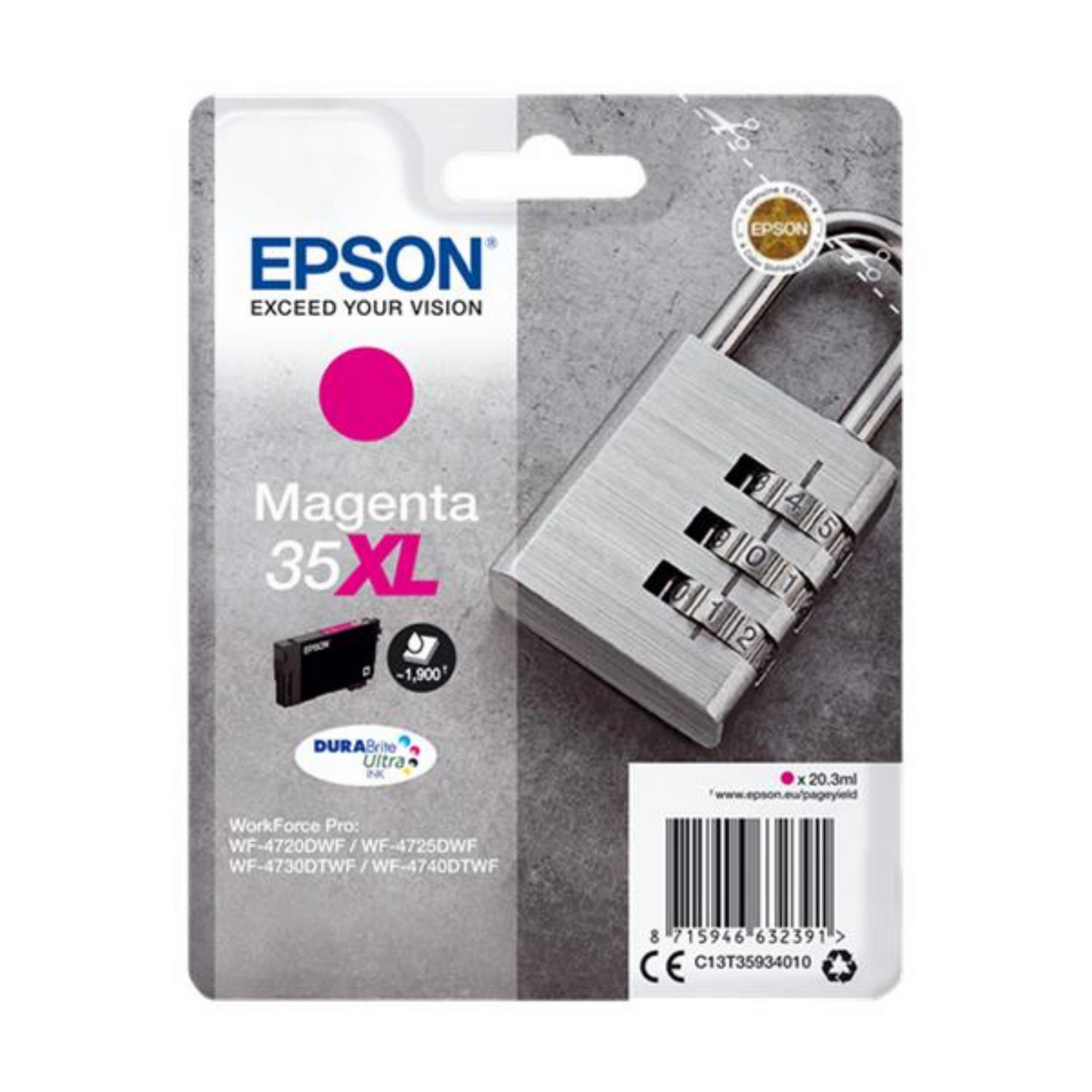 Epson 35 XL Magenta (T3593) - Cartouche d'encre d'origine