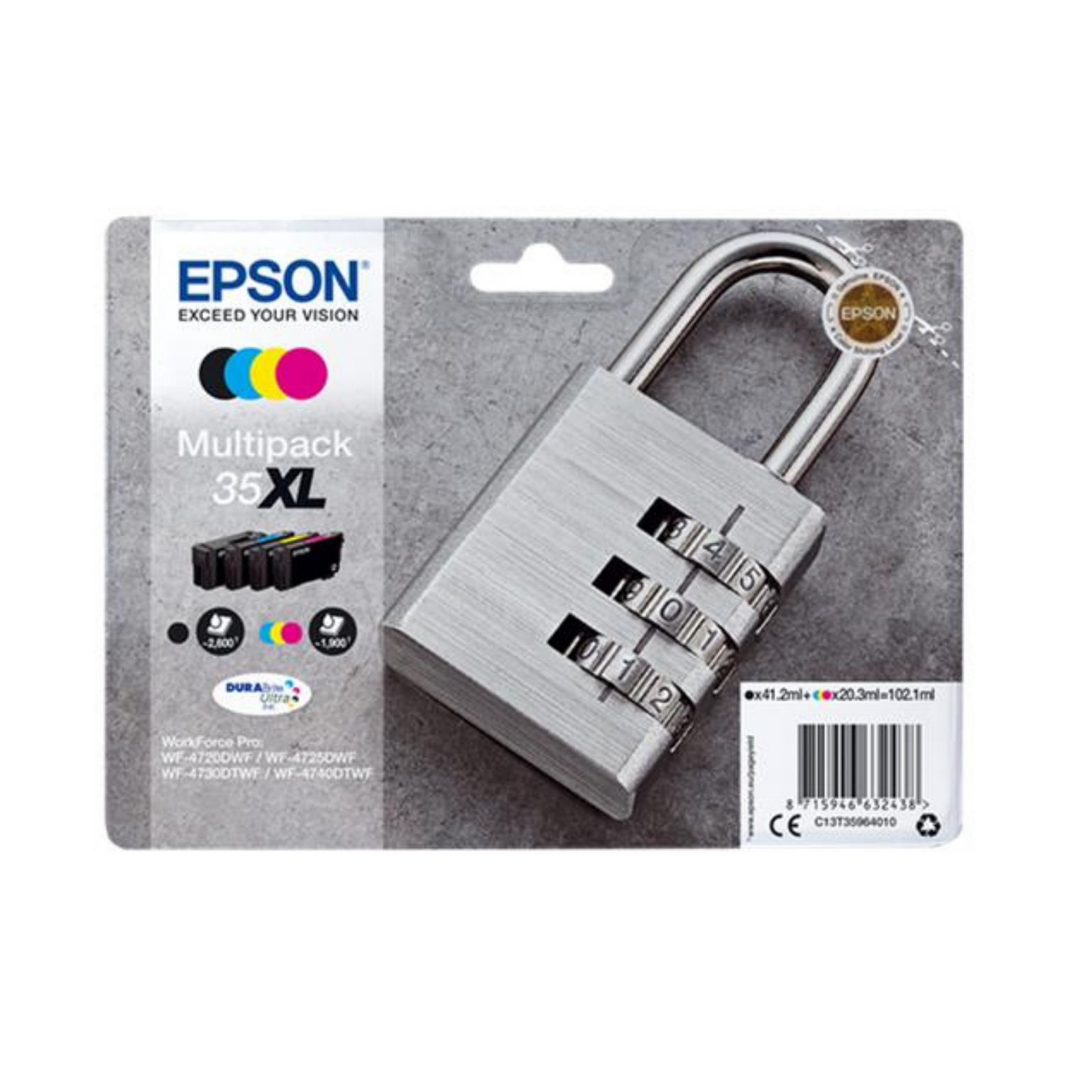 Epson 35 XL Noir + Couleur (T3596) - Cartouche d'encre d'origine