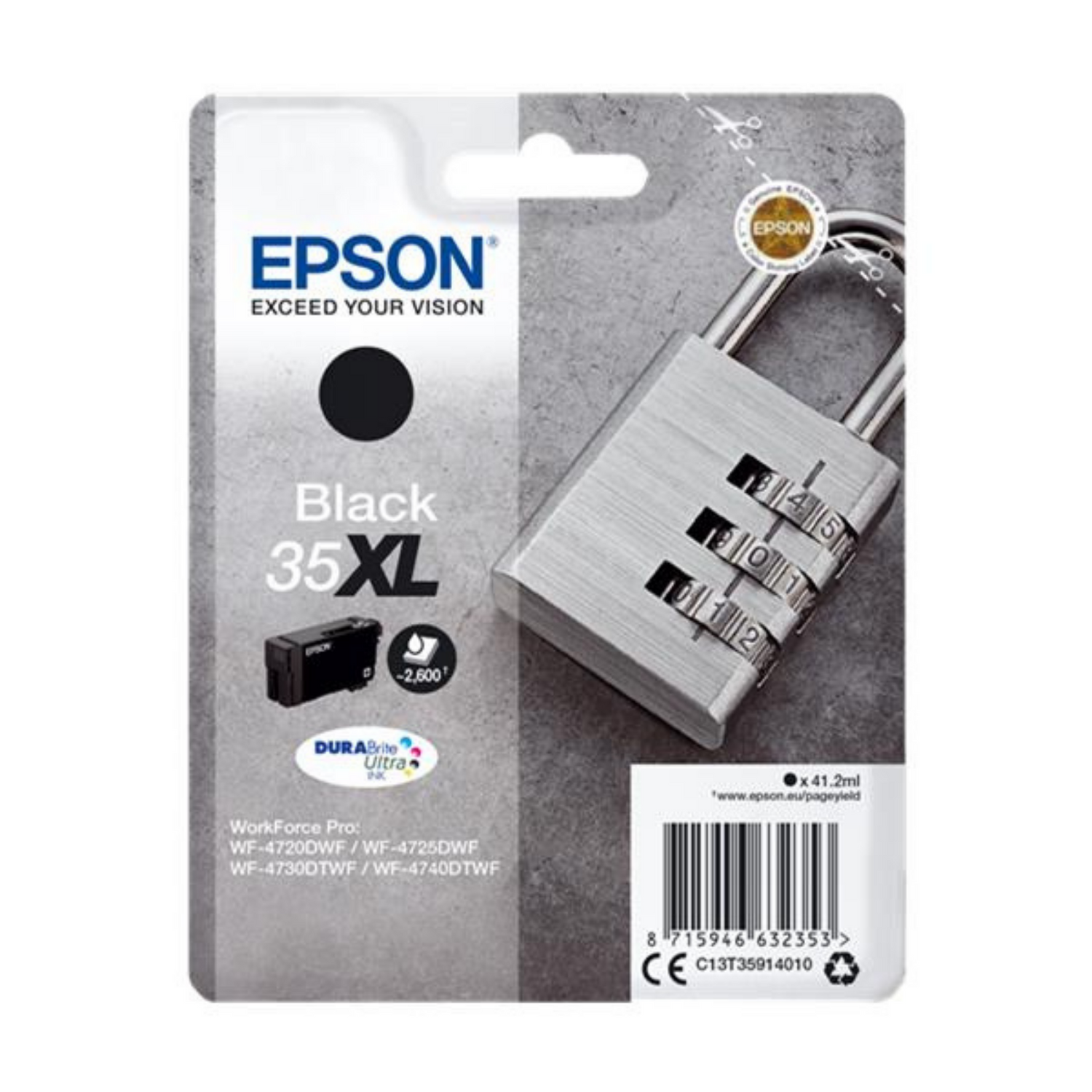 Epson 35 XL Noir (T3591) - Cartouche d'encre d'origine