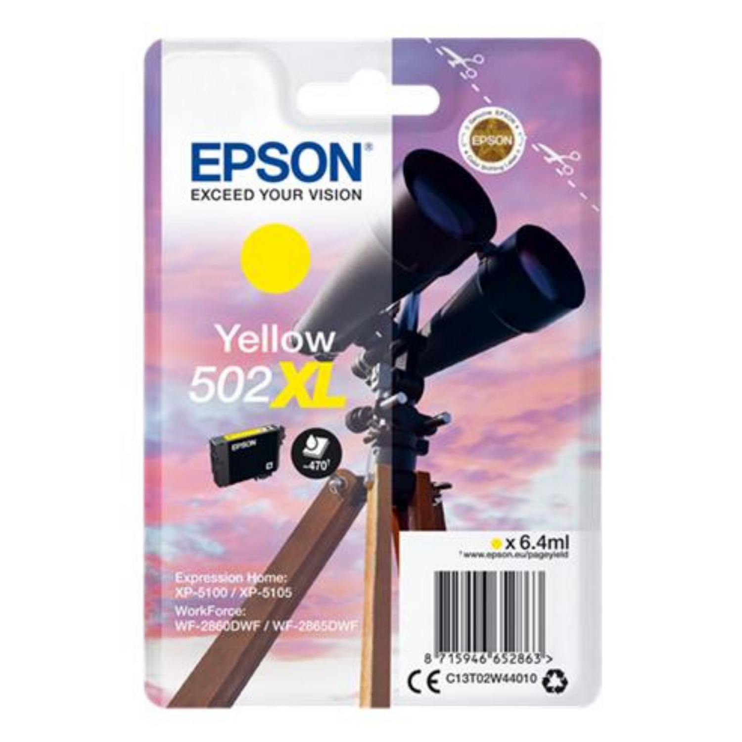 Epson 502 XL Jaune - Cartouche d'encre d'origine