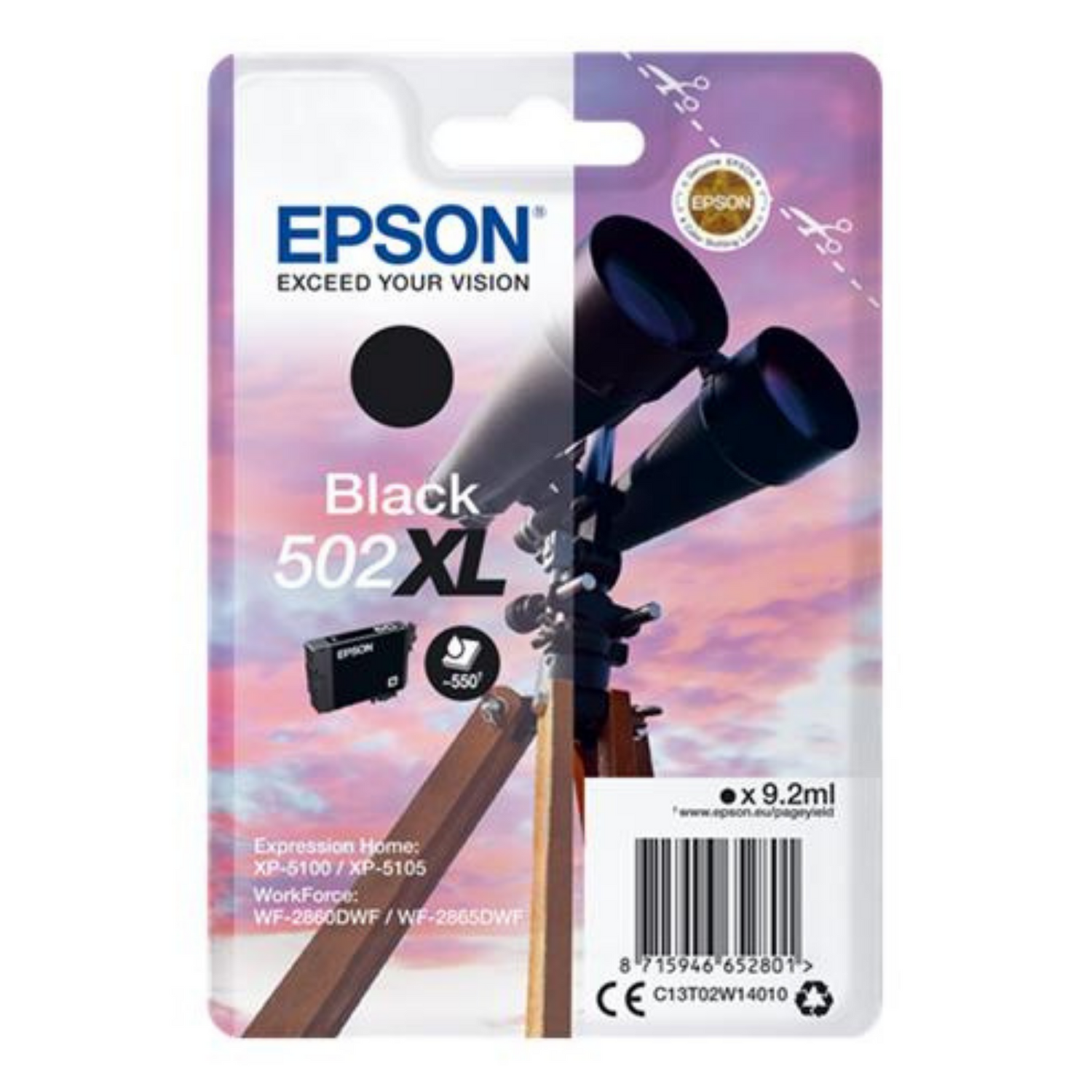 Epson 502 XL Noir - Cartouche d'encre d'origine