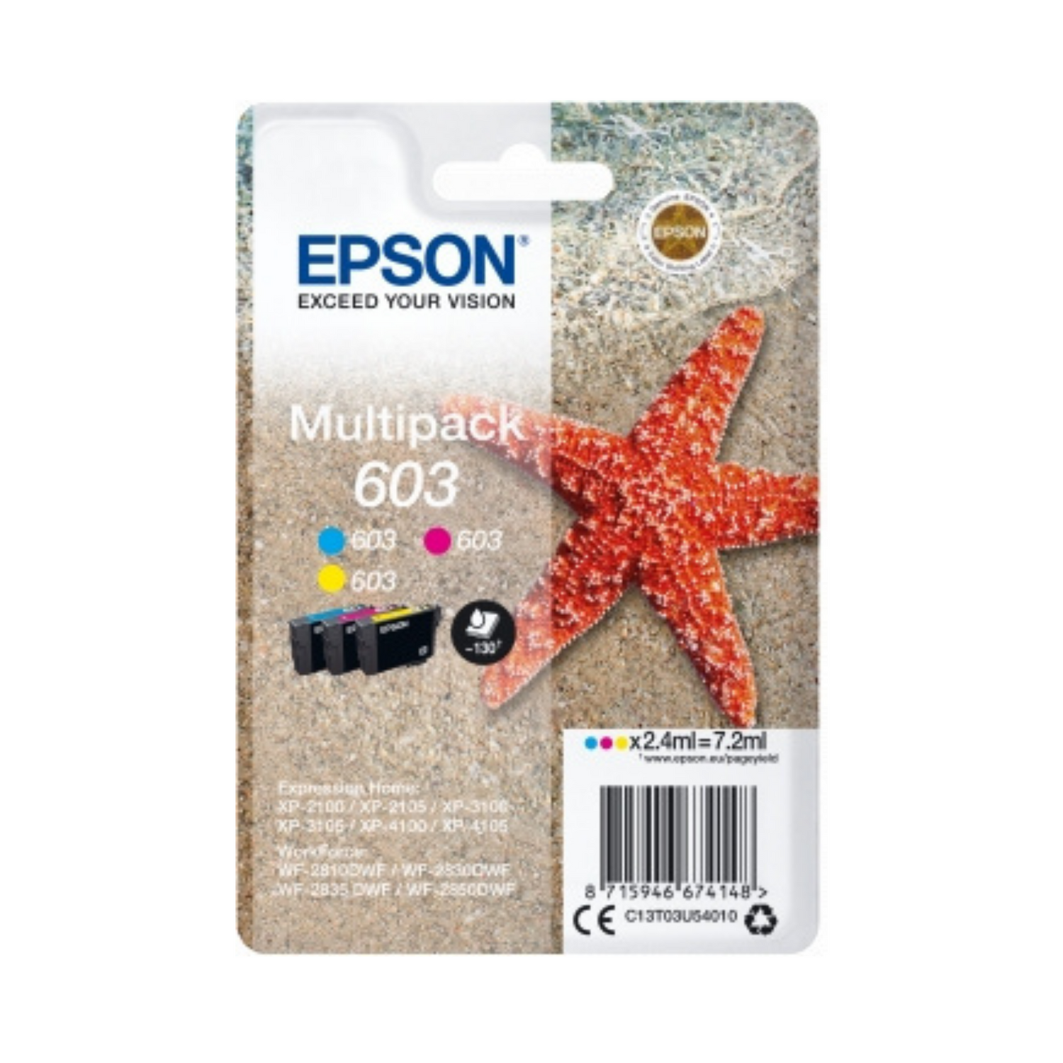 Epson 603 Couleur (3) - Cartouche d'encre d'origine