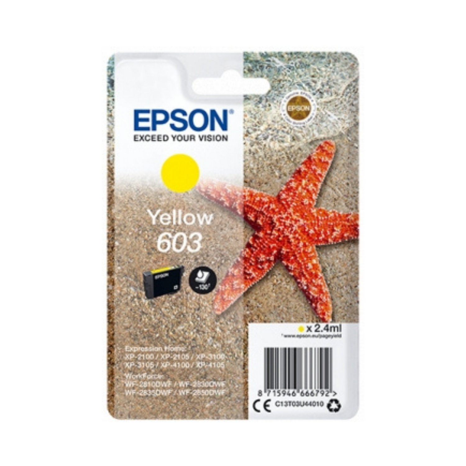 Epson 603 Jaune - Cartouche d'encre d'origine