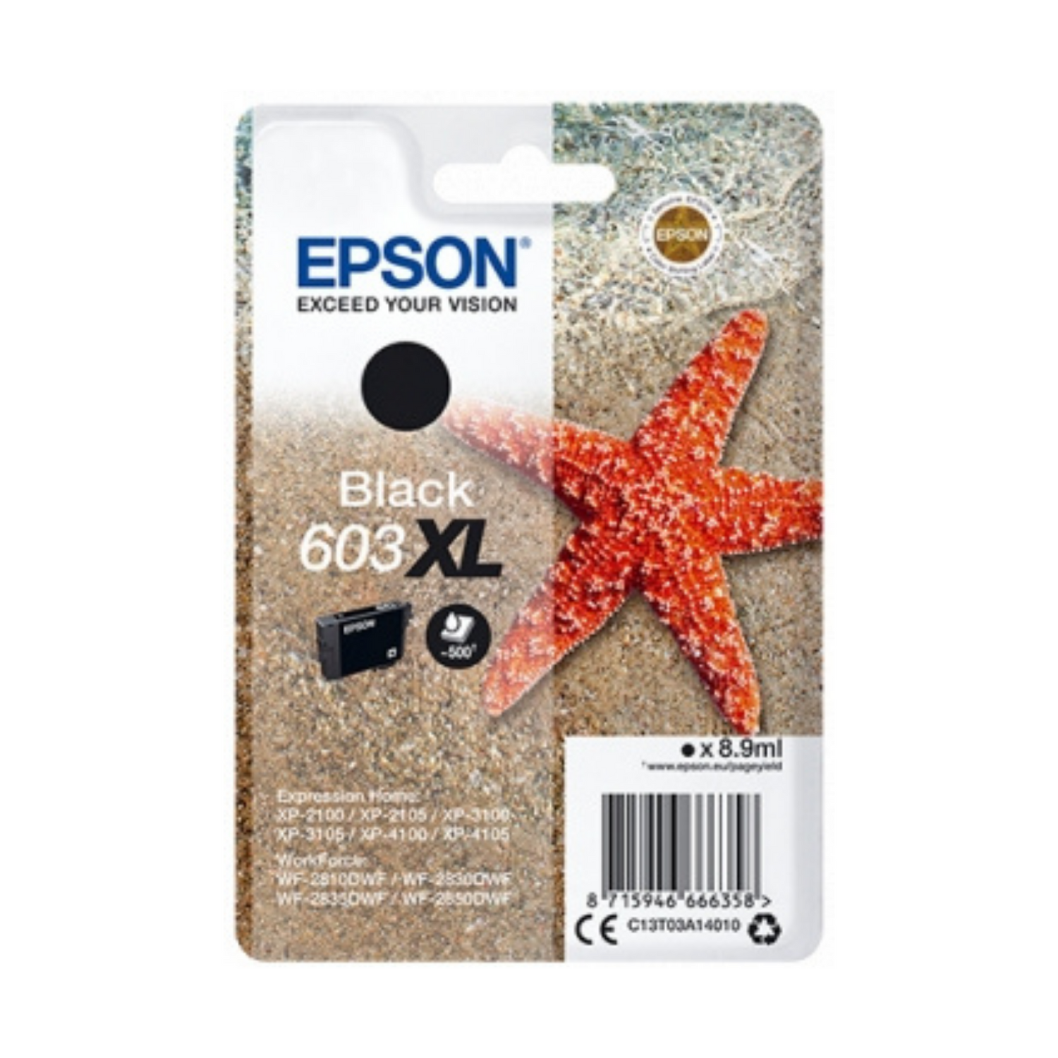 Epson 603 XL Noir - Cartouche d'encre d'origine