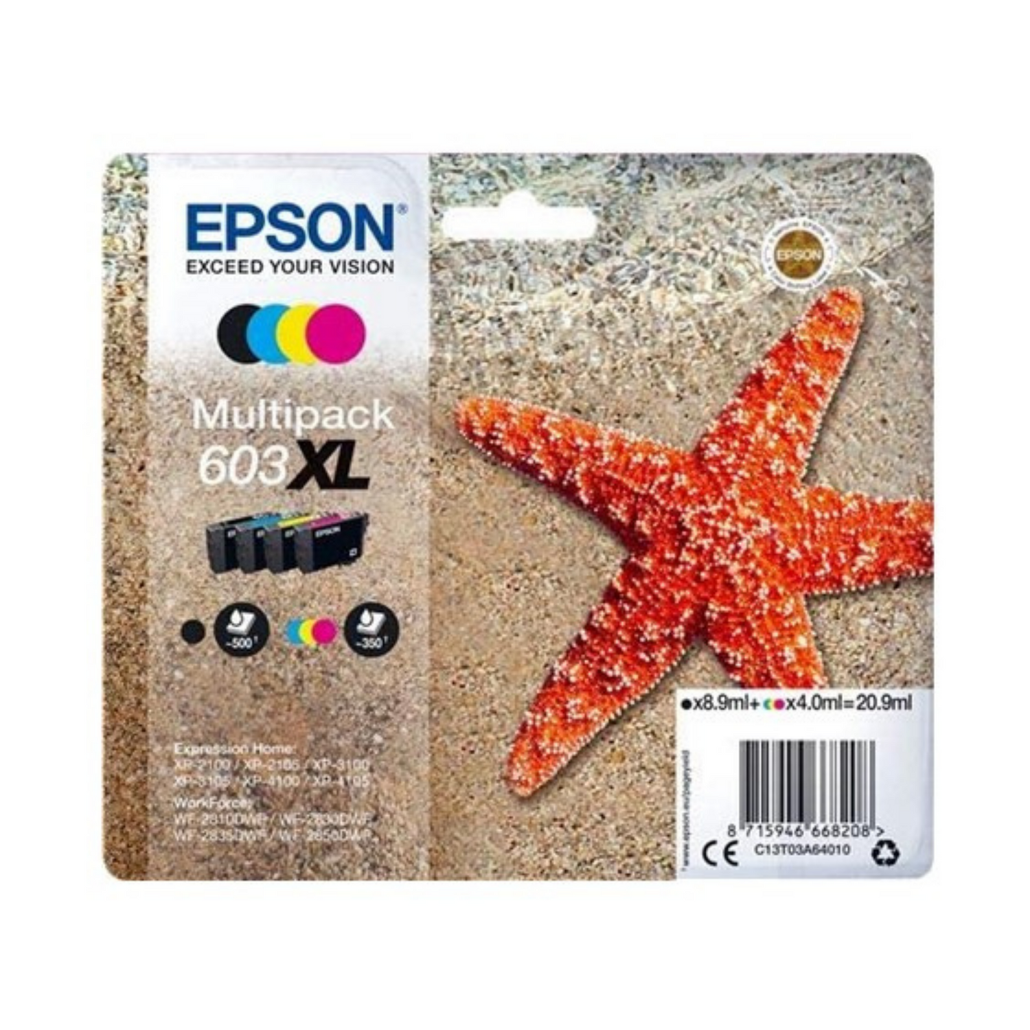Epson 603 XL Noir + Couleur - Cartouche d'encre d'origine