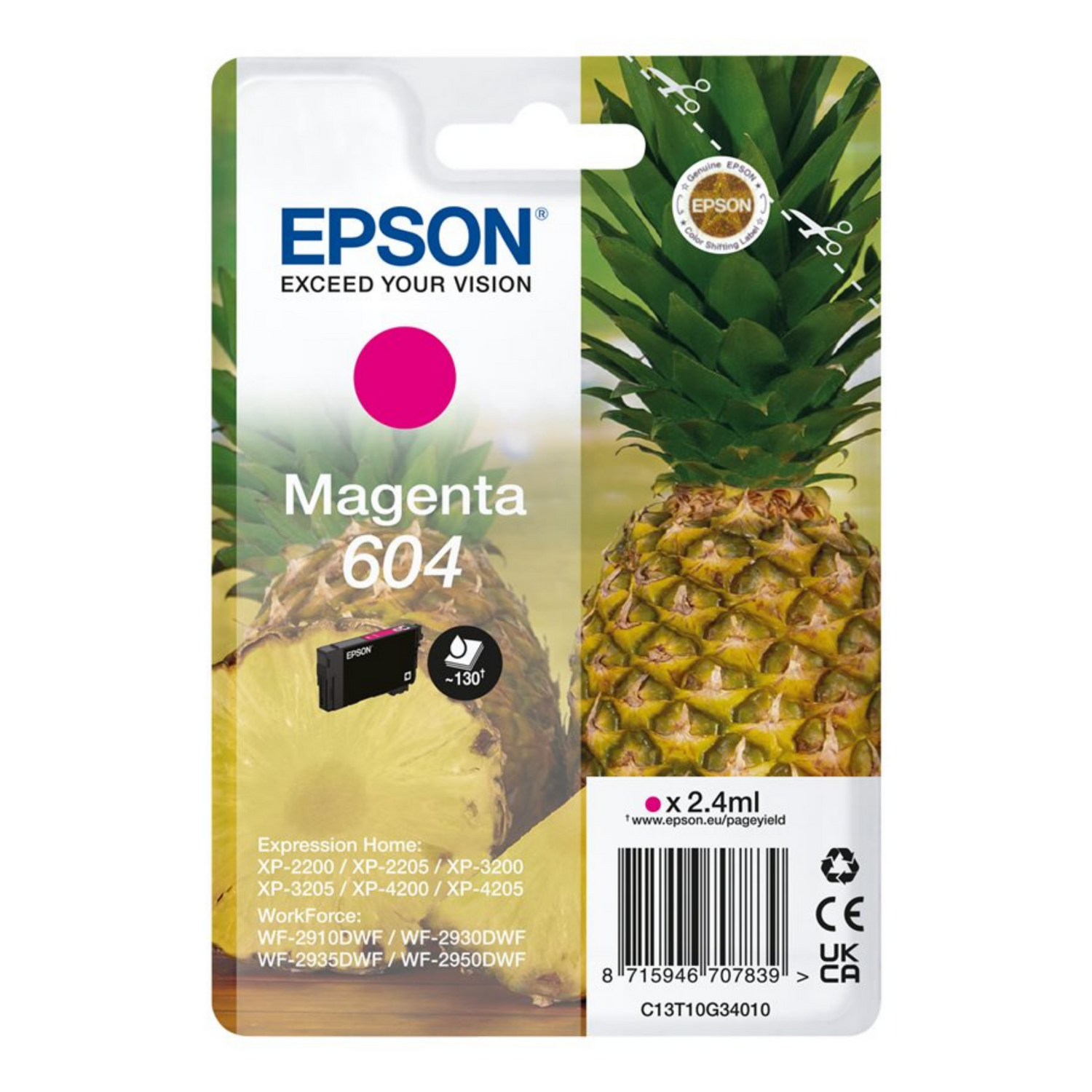 Epson 604 Magenta - Cartouche d'encre d'origine