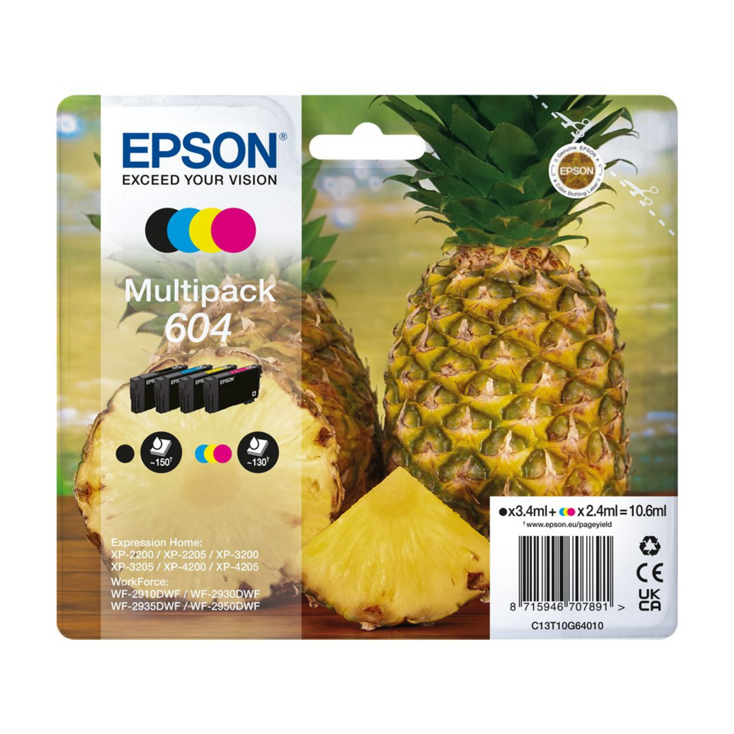 Epson 604 Pack Noir + Couleur - Cartouche d'encre d'origine