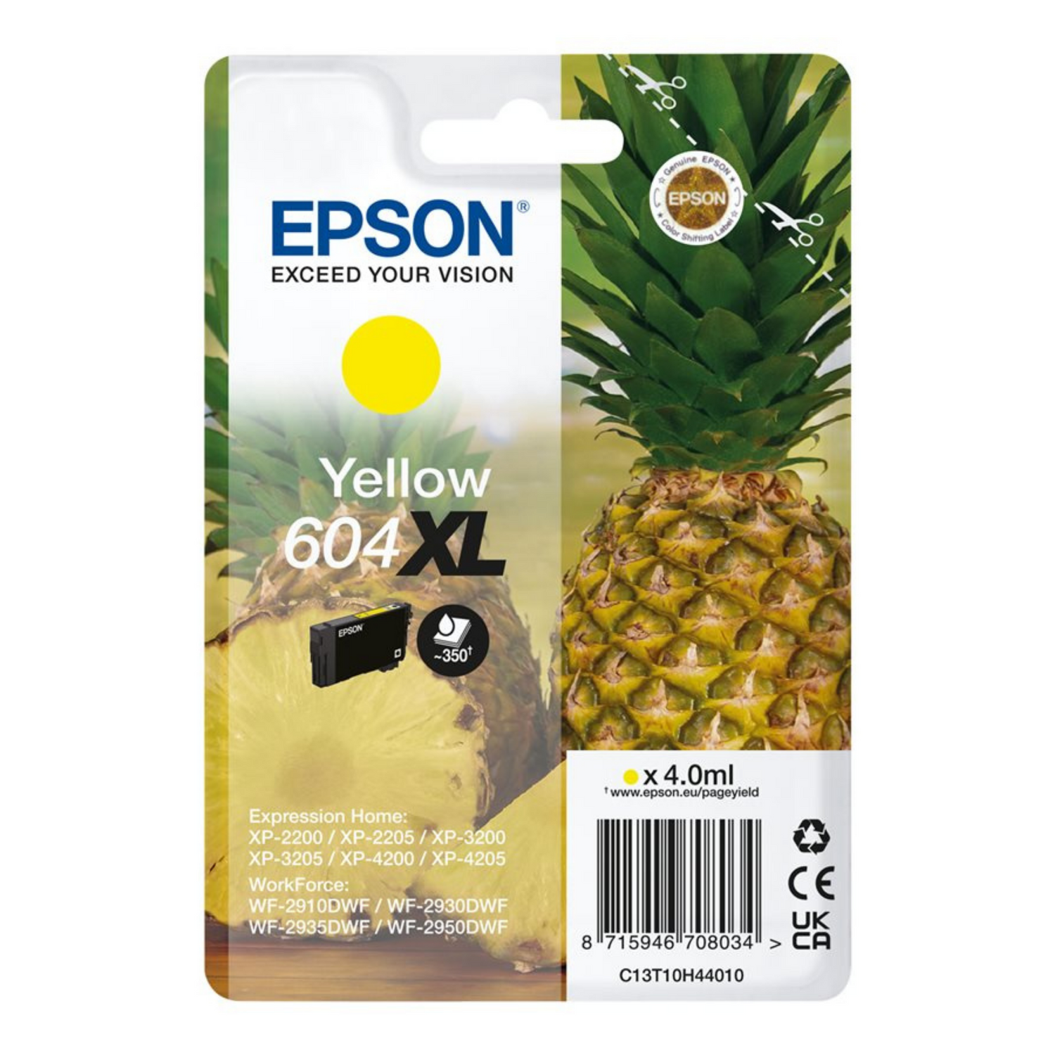 Epson 604 XL Jaune - Cartouche d'encre d'origine