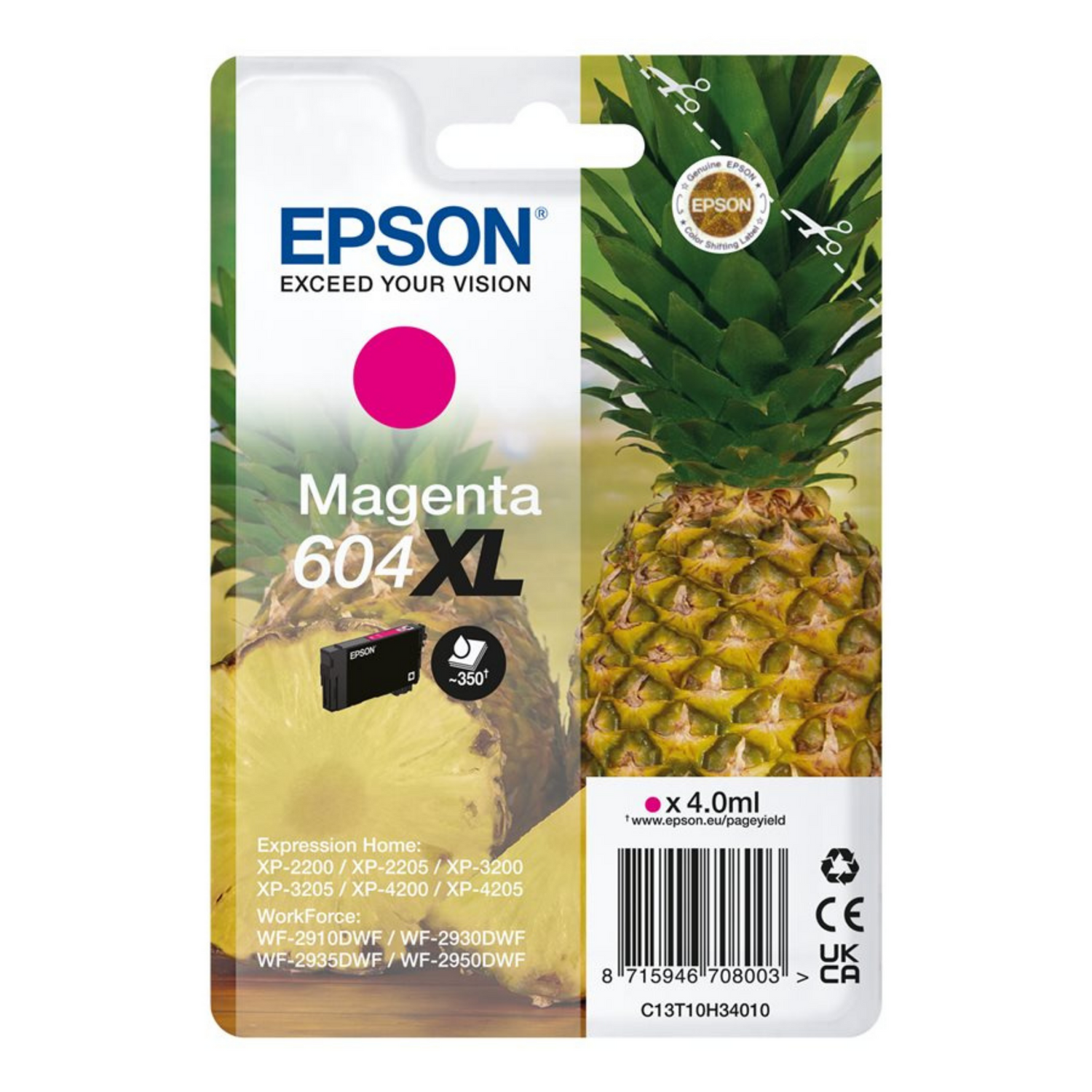 Epson 604 XL Magenta - Cartouche d'encre d'origine