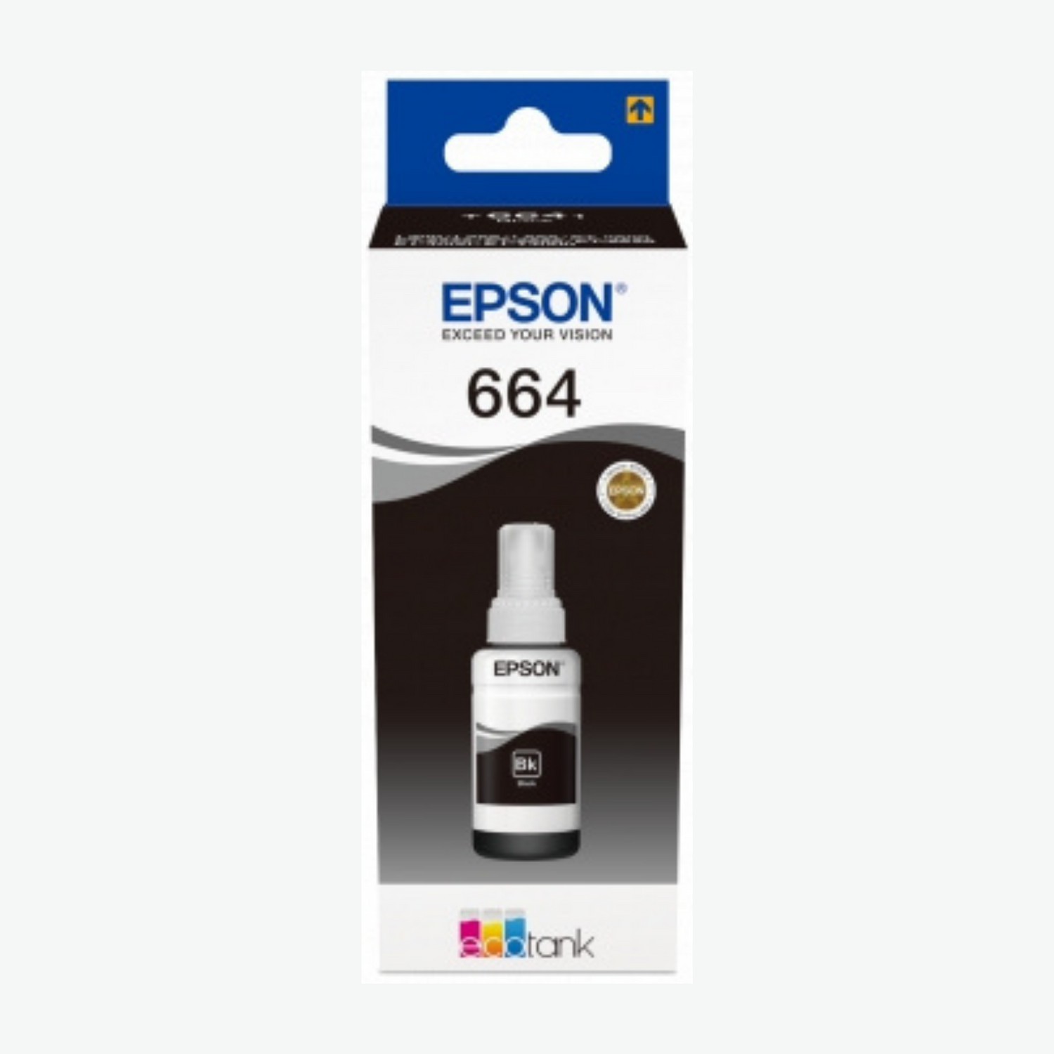 Epson 664 Noir - Bouteille d'encre d'origine
