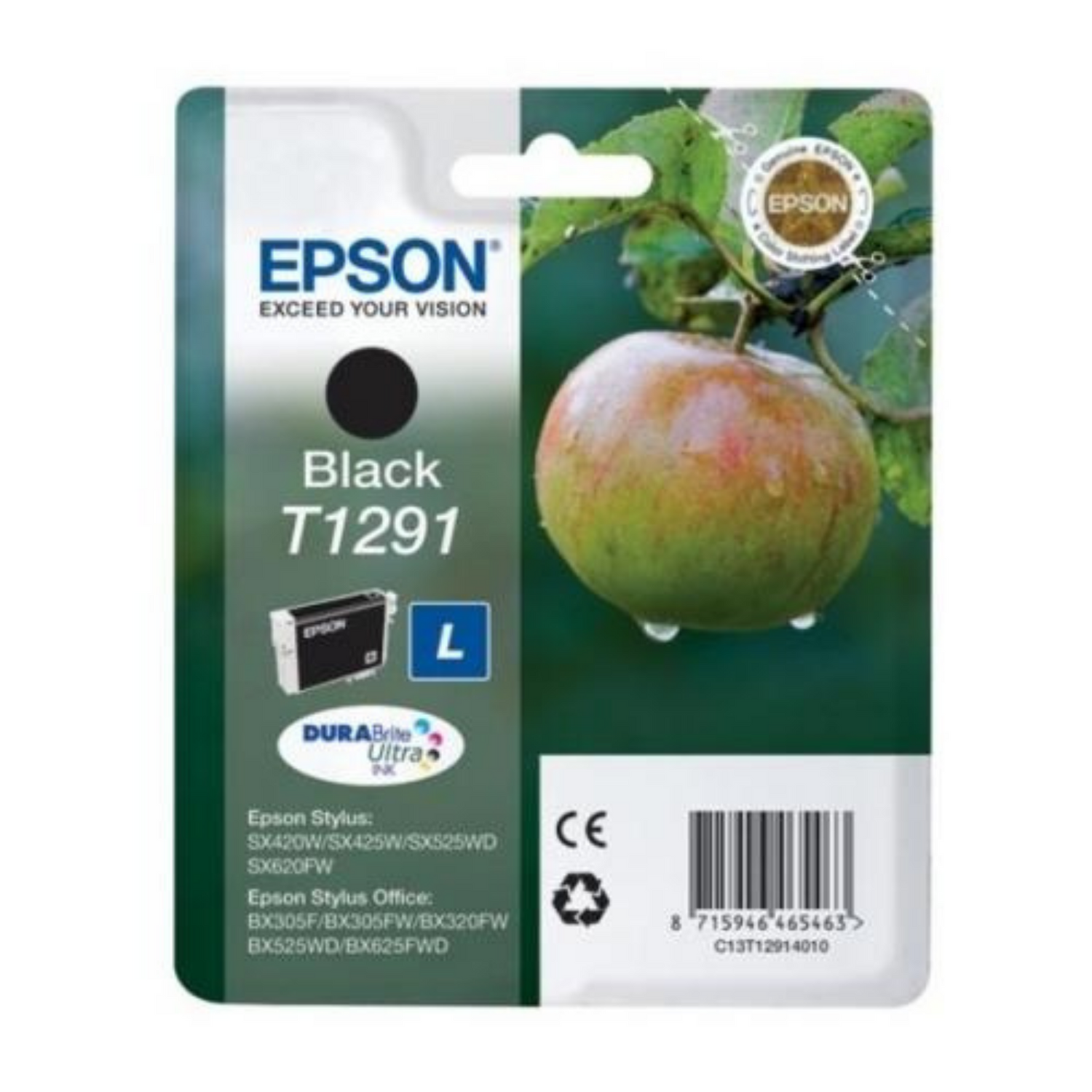 Epson T1291 Noir - Cartouche d'encre d'origine