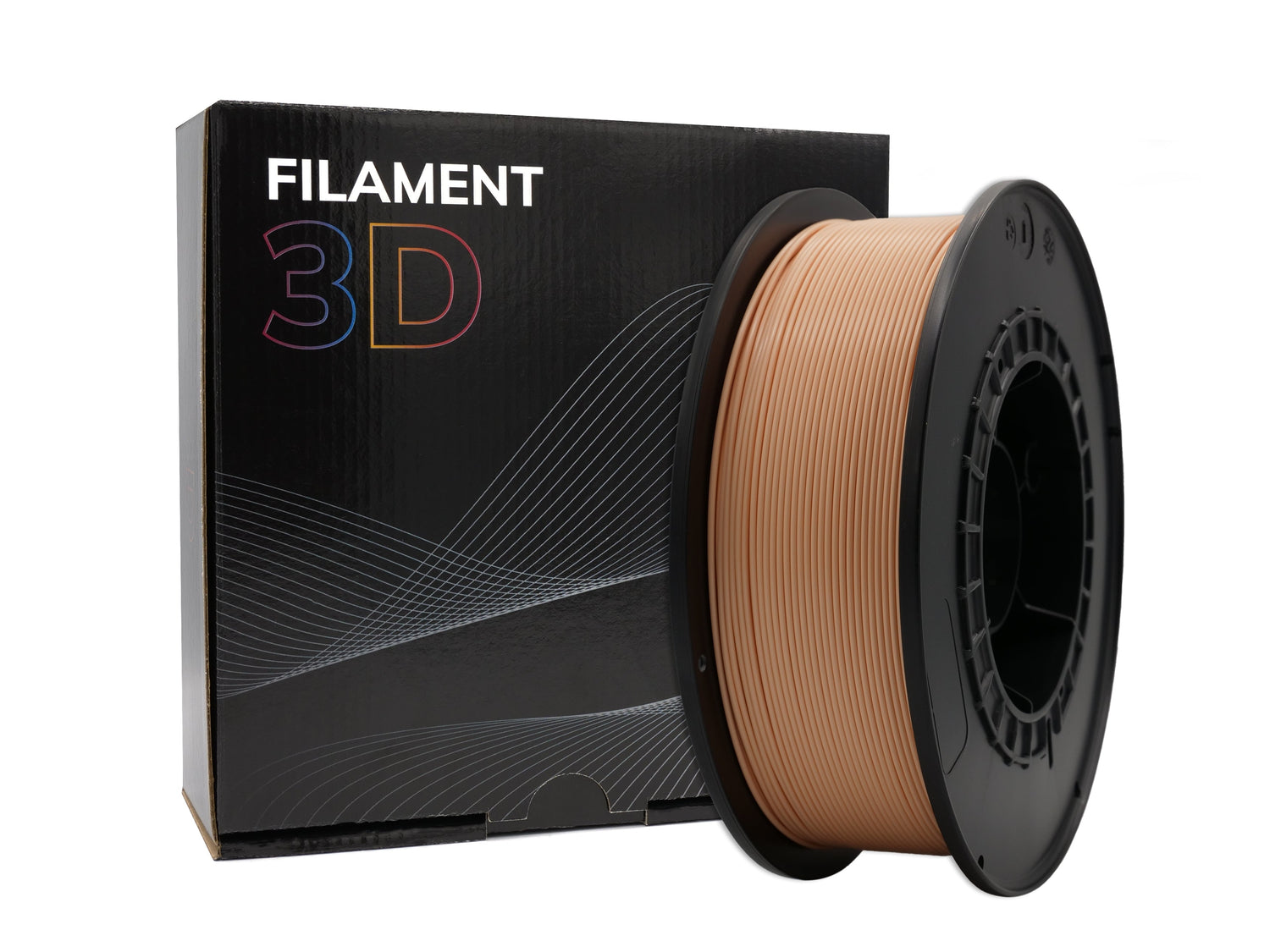 Filament 3D | Bobine 1kg - Diamètre 1,75mm - Pêche Clair