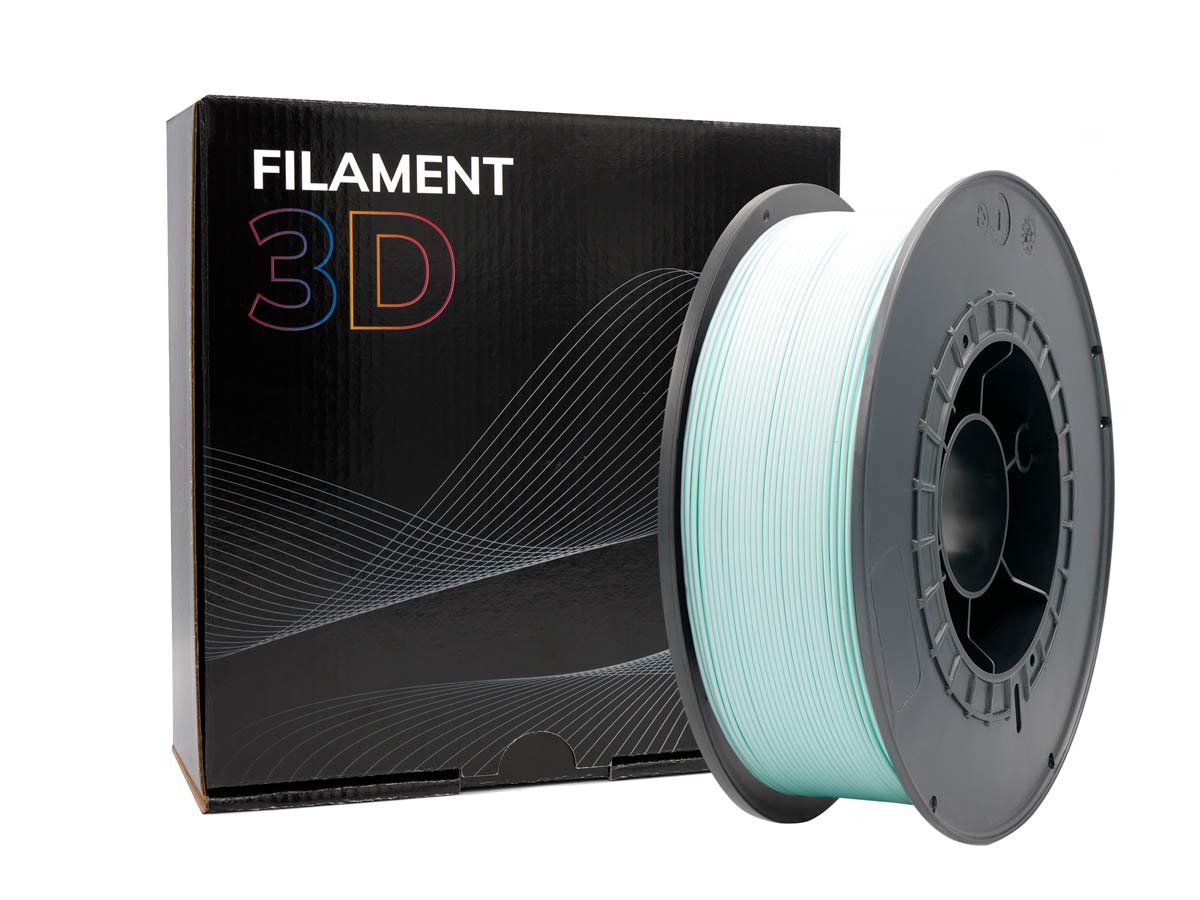 Filament 3D | Bobine 1kg - Diamètre 1,75mm - Turquoise Clair
