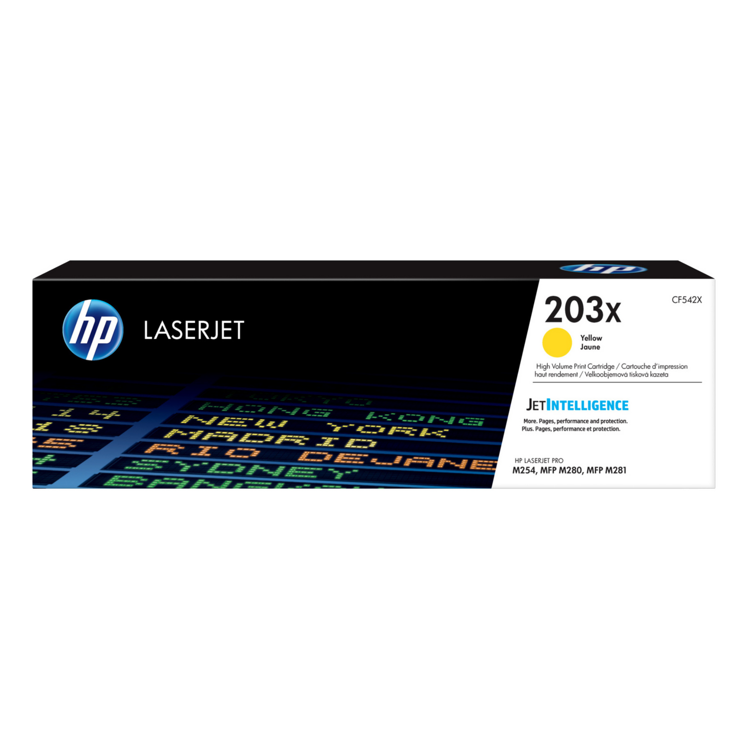 HP 203X Jaune (CF542X) - Toner d'encre originale