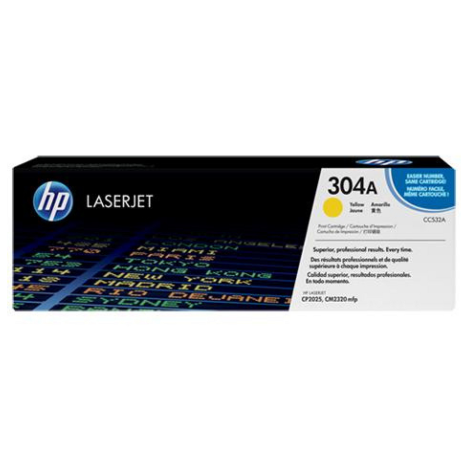 HP 304A Jaune (CC532A) - Toner d'encre original