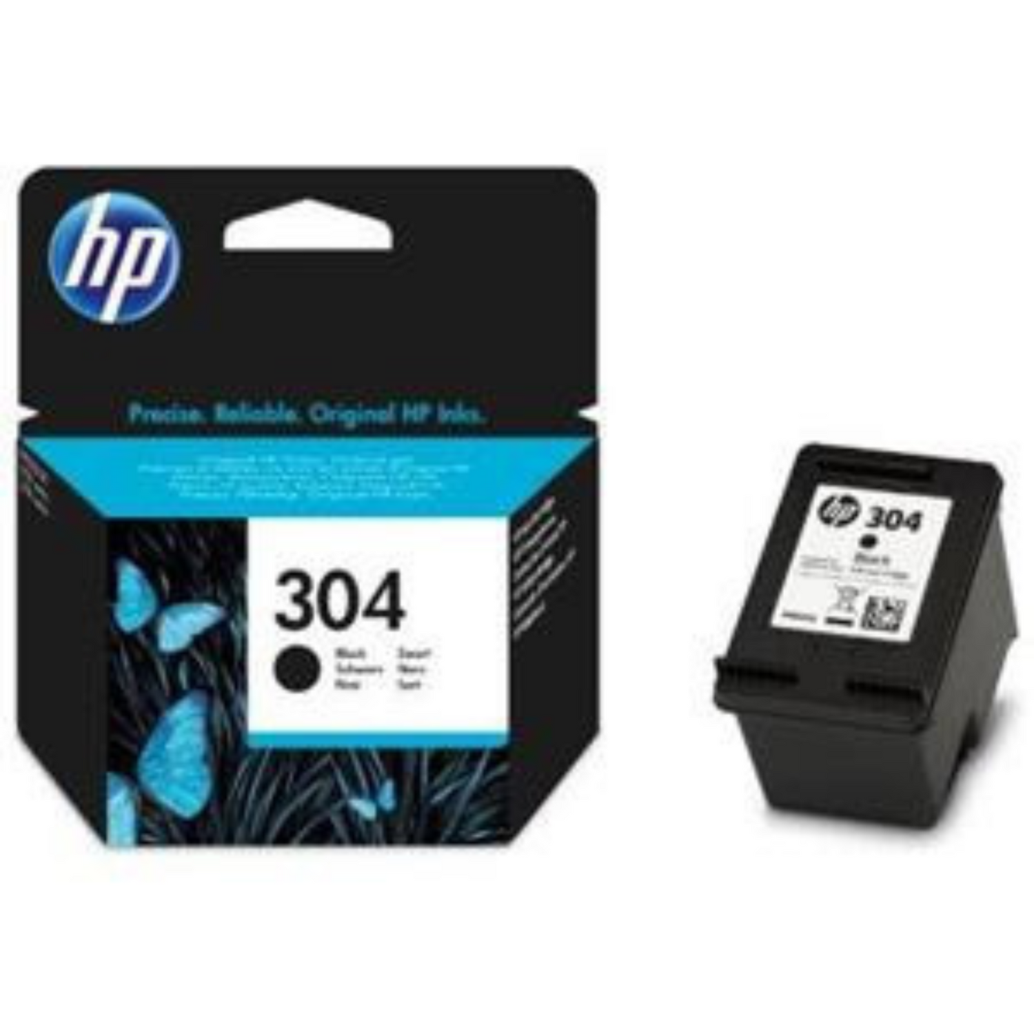 HP 304 Noir (N9K06AE) - Cartouche d'encre original