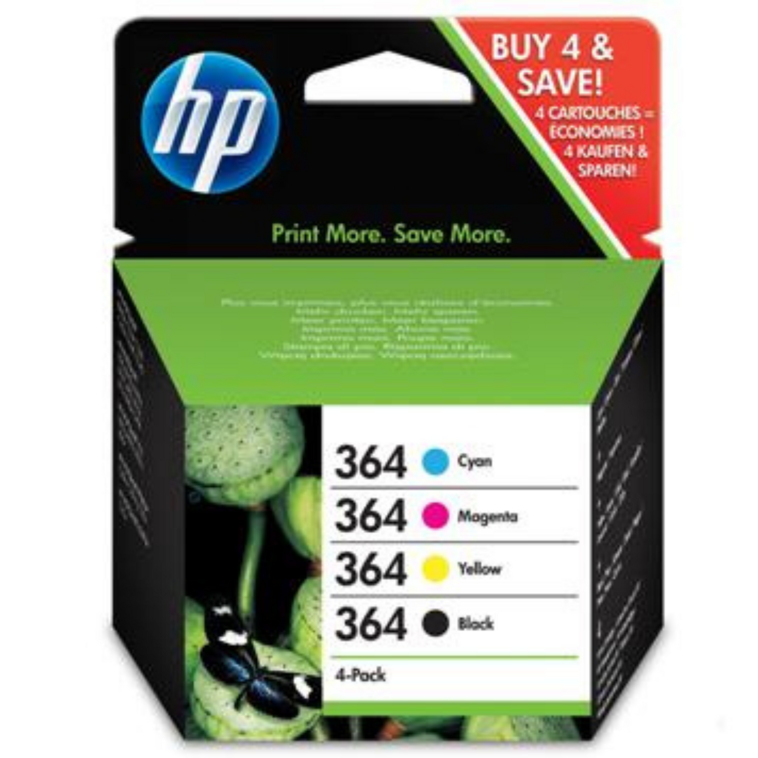 HP 364 Pack Noir + Couleur (N9J73AE) - Cartouche d'encre original