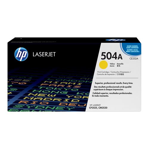 HP 504A Jaune (CE252A) - Toner d'encre original
