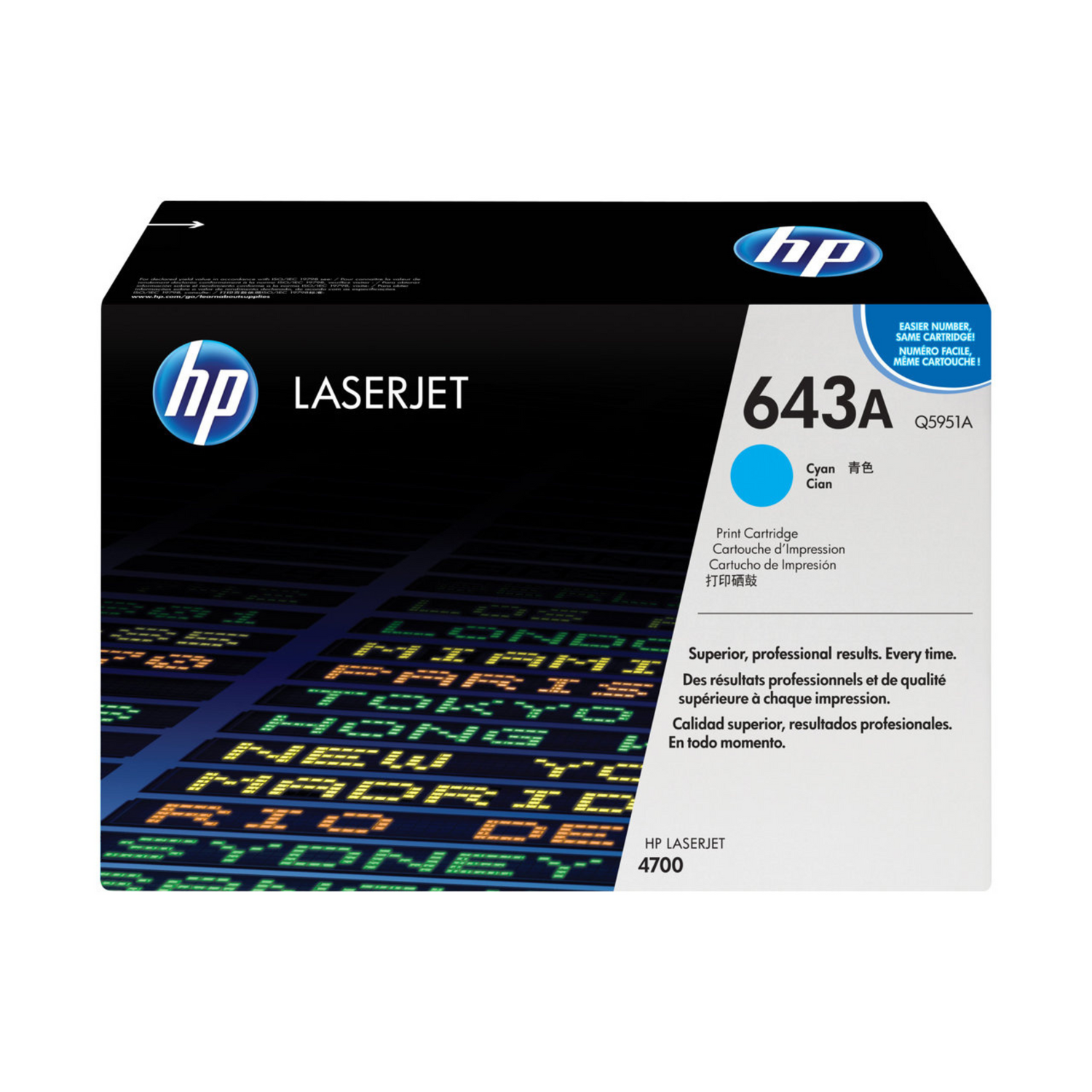 HP 643A Cyan (Q5951A) - Toner d'encre original