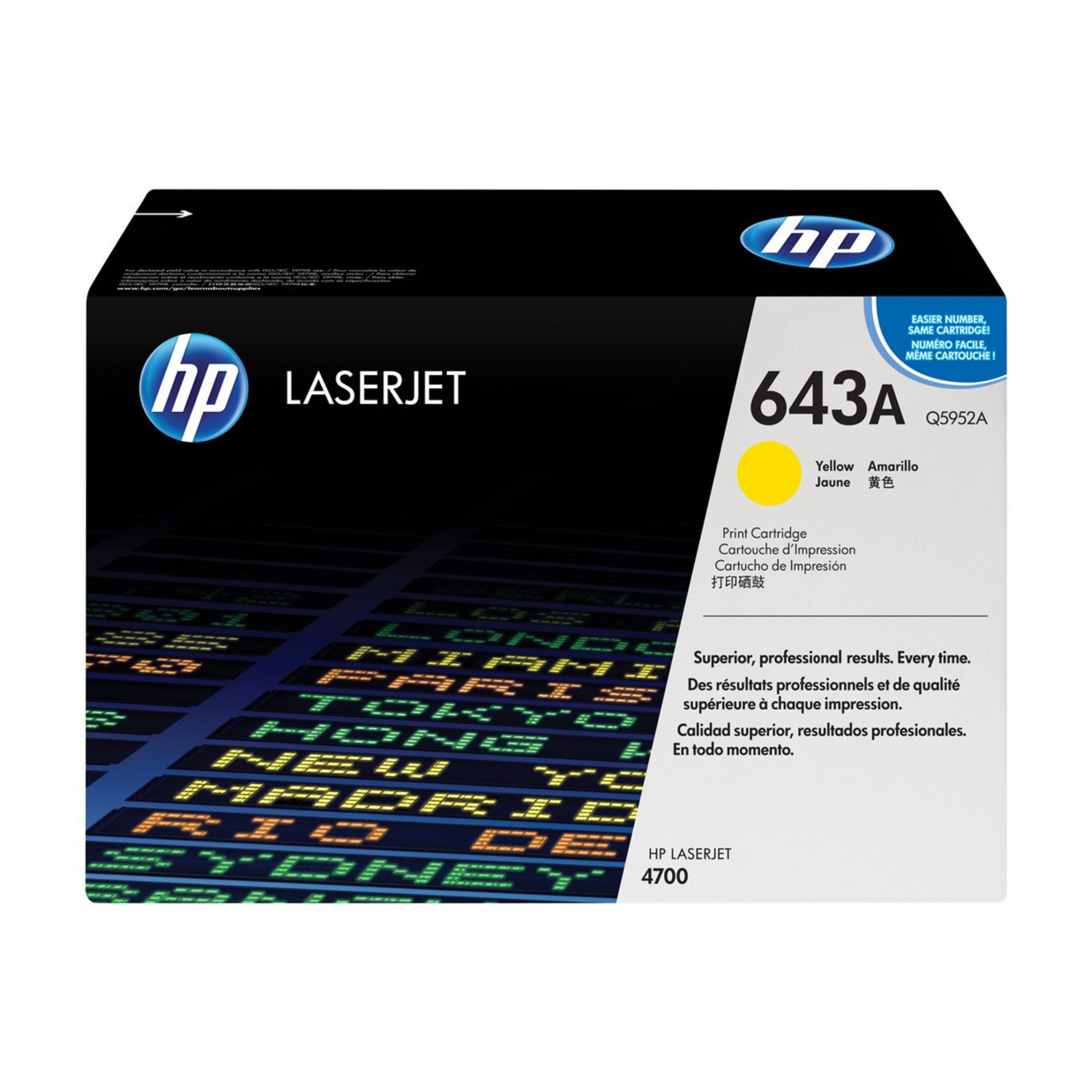 HP 643A Jaune (Q5952A) - Toner d'encre original