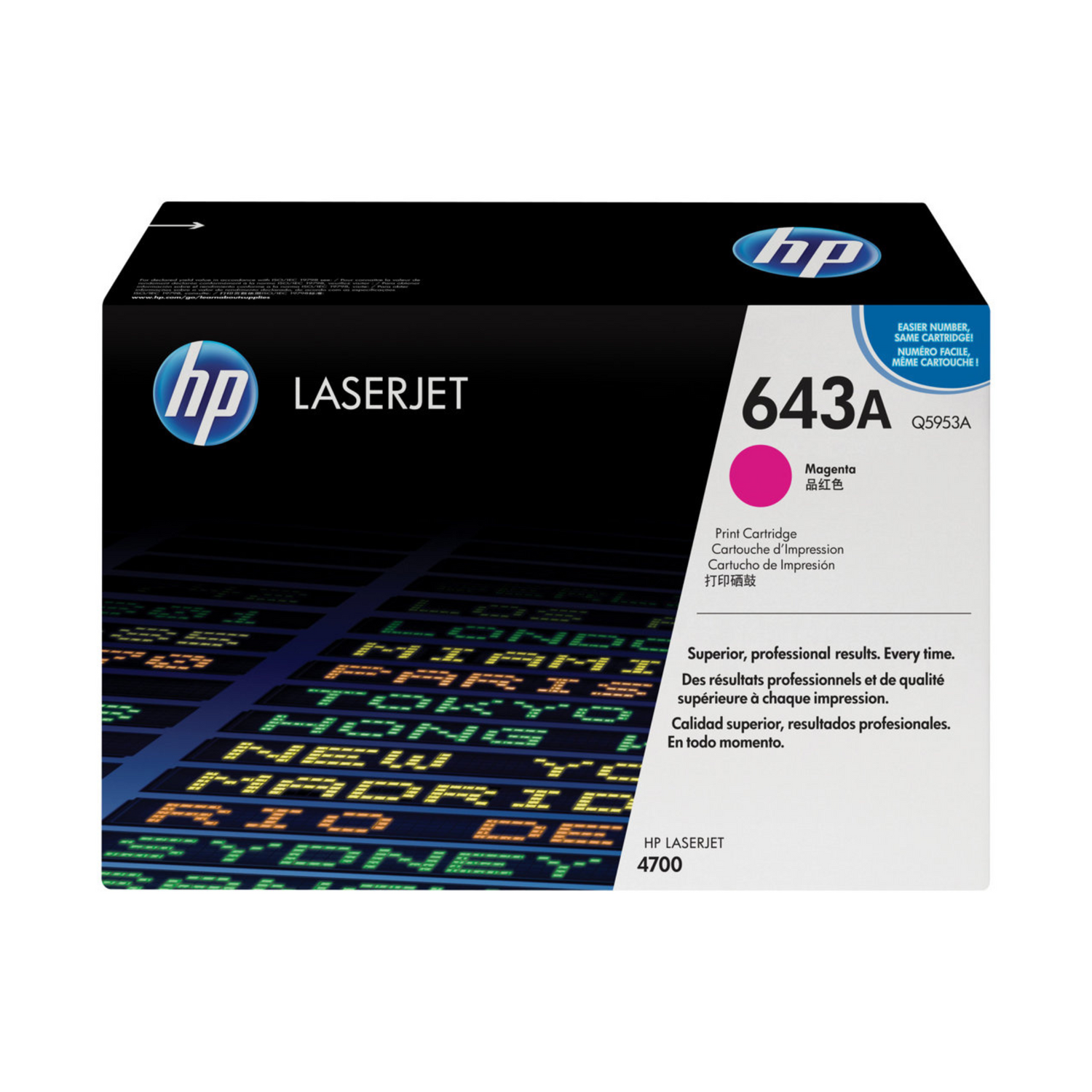 HP 643A Magenta (Q5953A) - Toner d'encre original