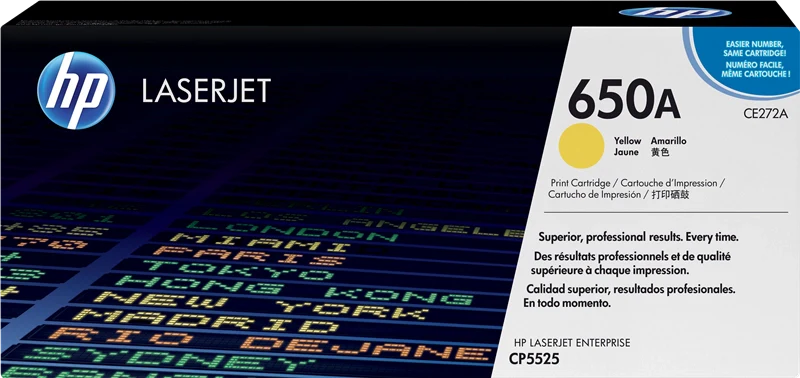 HP 650A Jaune (CE272A) - Toner d'encre original
