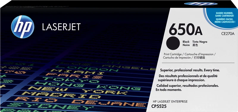 HP 650A Noir (CE270A) - Toner d'encre original