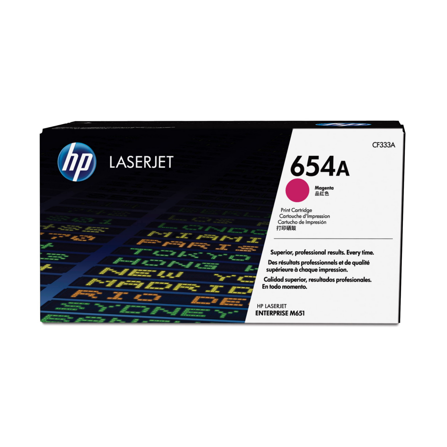 HP 654A Magenta (CF333A) - Toner d'encre original